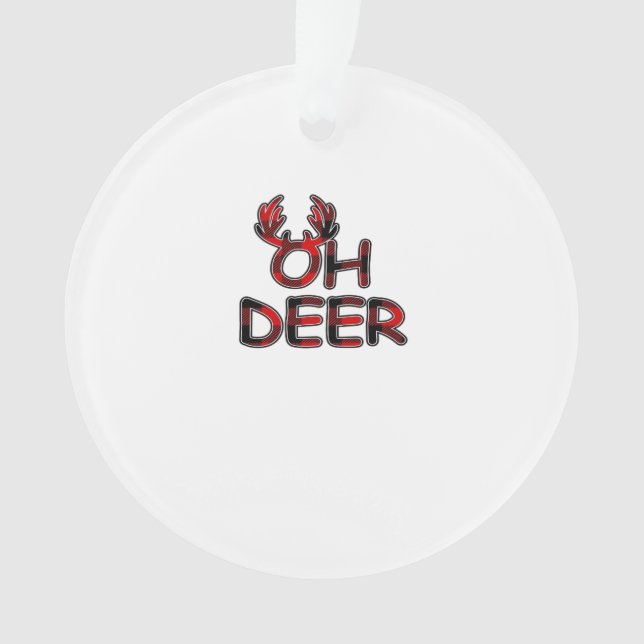 Ornamento Oh Deer Clean Layout (Frente)