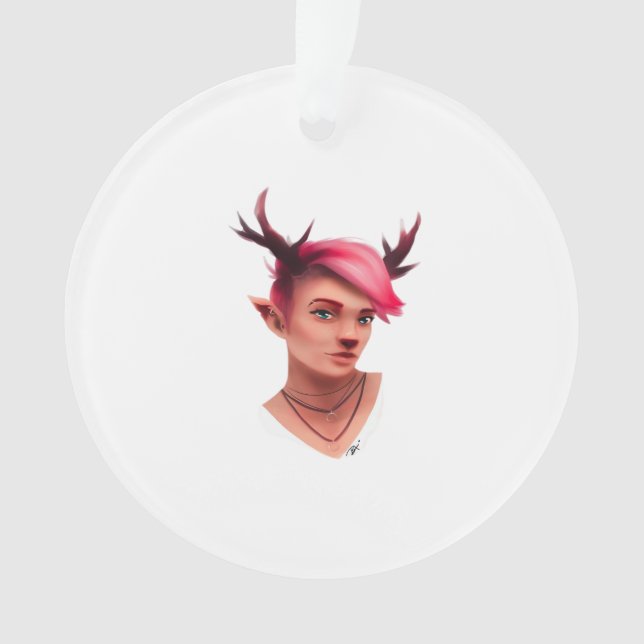 Ornamento Oh Deer Estilo Criativo Simples (Frente)
