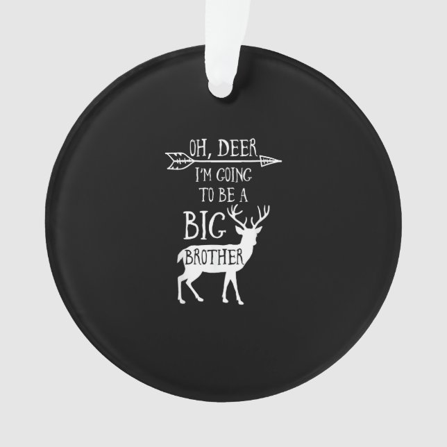 Ornamento Oh Deer Going To Big Brother Christmas Announcemen (Frente)