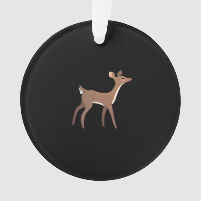 Ornamento Oh Deer Me Whimsical Creative Design (Frente)