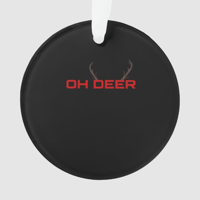 Ornamento Oh Deer Minimal Aesthetic Vibe (Frente)
