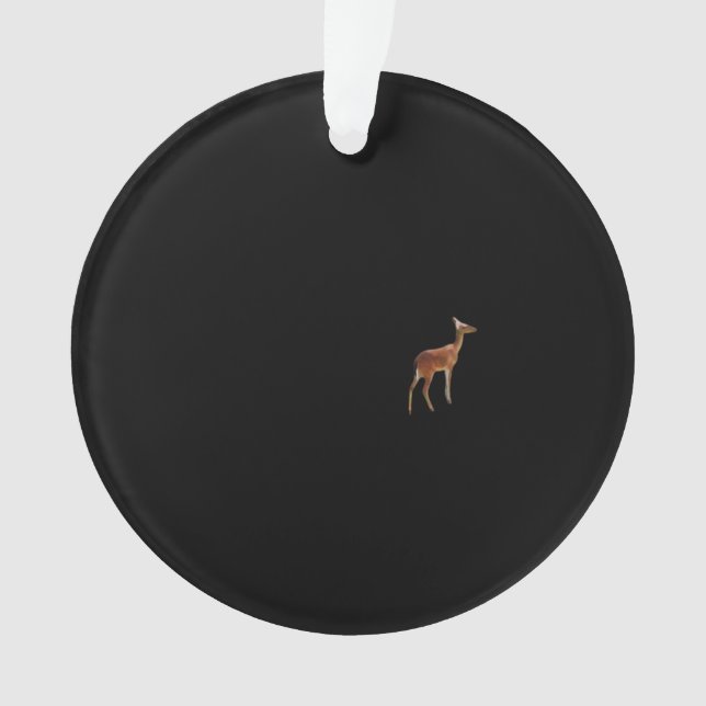 Ornamento Oh Deer Minimal Design Acrylic Ornament (Frente)