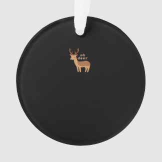 Ornamento Oh Deer Oh Dear Estilo Clássico Retro