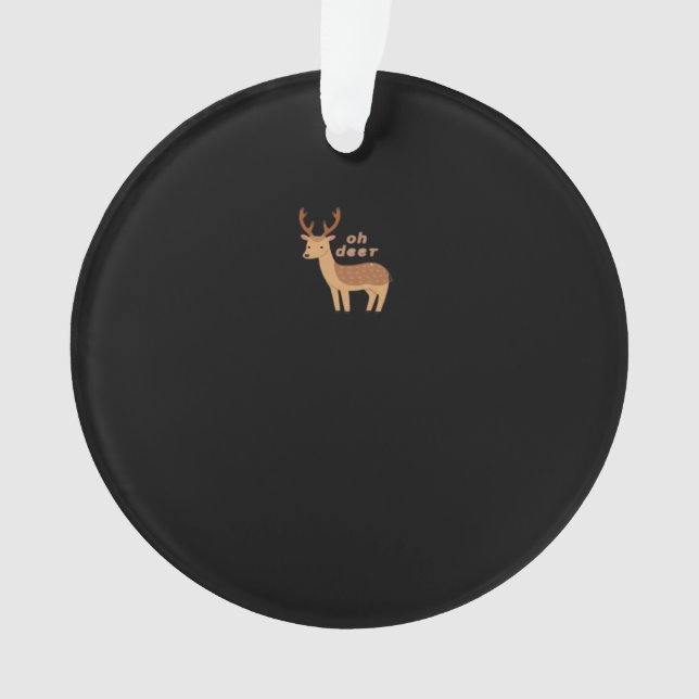 Ornamento Oh Deer Oh Dear Retro Classic Style (Frente)