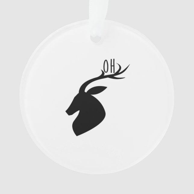 Ornamento Oh Deer Pun Creative Style (Frente)