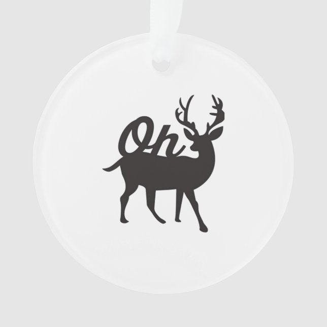 Ornamento Oh Deer Retro Classic Vibe (Frente)