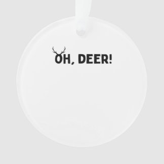 Ornamento Oh Deer Simple Aesthetic Acrylic Ornament