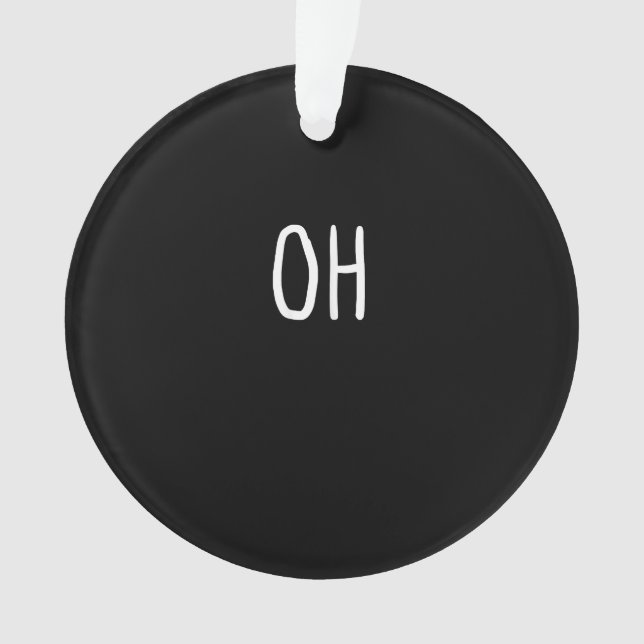 Ornamento Oh Deer Trendy Halloween Style Acrylic Ornament (Frente)