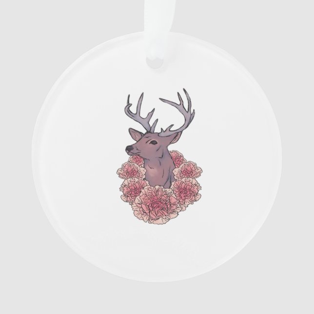 Ornamento Oh Deer Trendy Minimal Aesthetic (Frente)