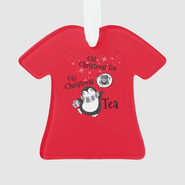 Ornamento Oh Natal Tea Penguin Lover - Tea Drinker (Verso)
