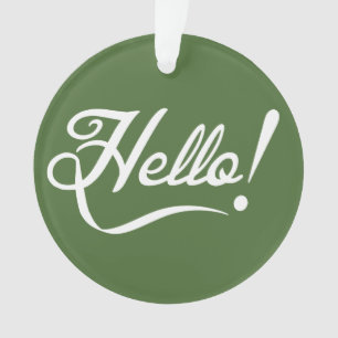 Ornamento Olá - Topo da Árvore
