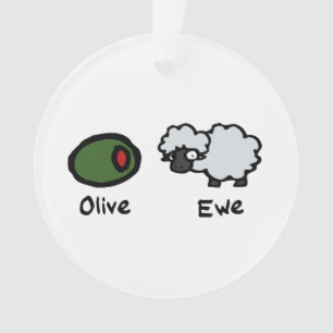 Ornamento Olive Ewe