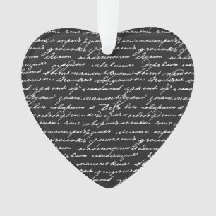 Ornamento Once Upon A Time Handwriting Message Love Story