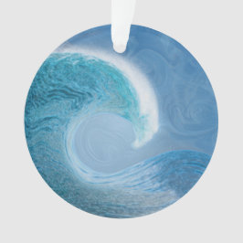 Ornamento Onda Azul com ondulações de mudança