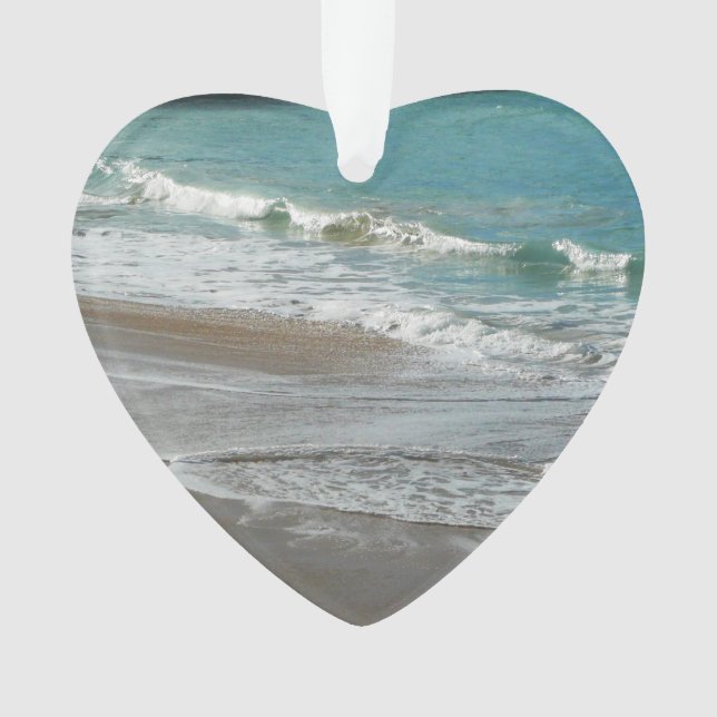 Ornamento Ondas a Lapidar no Oceano Azul de Turquesa de Prai (Frente)