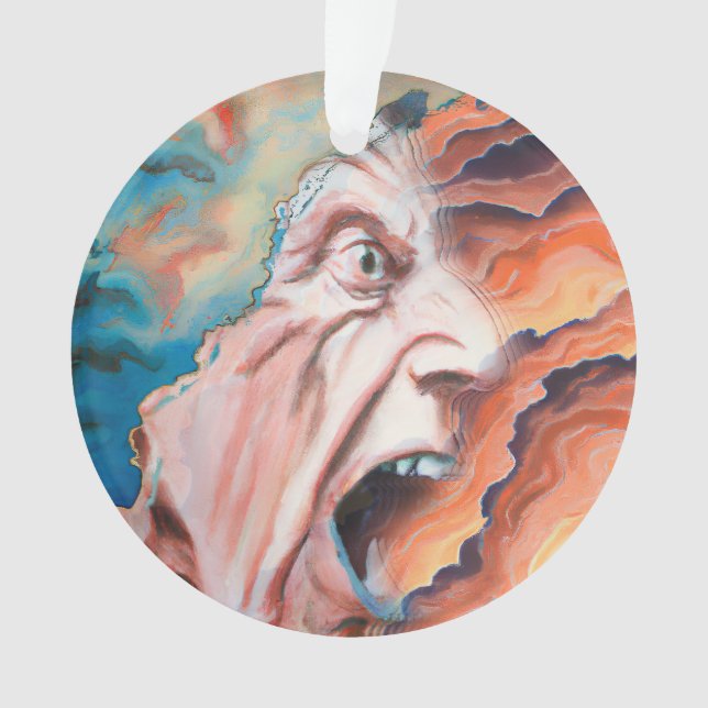 Ornamento Ondas de Pânico Pintura a Óleo (Frente)