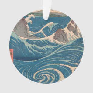 Ornamento Ondas Japonesas Naruto Redemoinho Oceano Arte