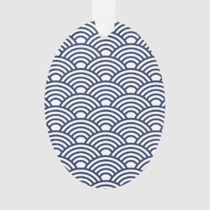 Ornamento Ondas Seigaiha Japonesas Antigas