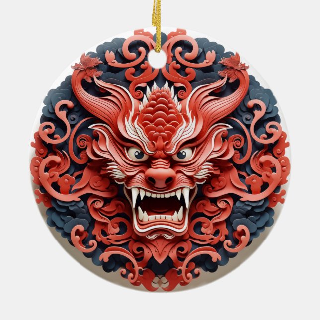 Ornamento Oni Cerâmico Japonês (Traseira)