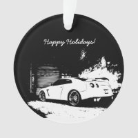 Opinião traseira de GT-r da skyline de Nissan