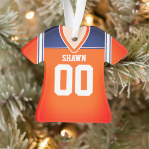 Ornamento Orange/Blue/White Football Jersey