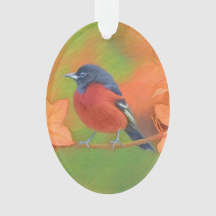 Ornamento Orchard Oriole Songbird Pintura Original
