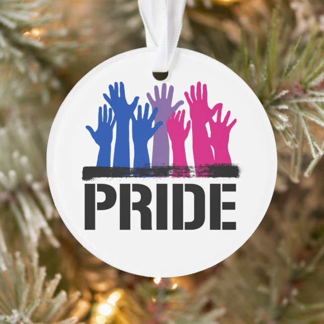 Ornamento Orgulho Bissexual Juntos (Árvore)