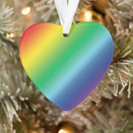 Ornamento Orgulho de cores arco-íris padrão lgbtq lgbt Natal