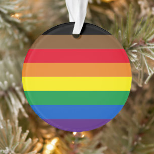 Ornamento Orgulho do arco-íris, gay, bandeira Natal