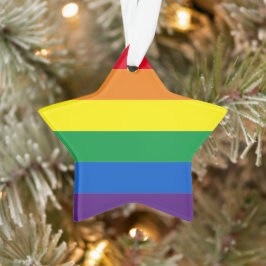 Ornamento Orgulho do arco-íris Lgbt gay star Natal