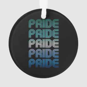 Ornamento Orgulho do Orgulho de Retrô Masculino gay