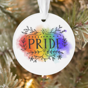 Ornamento Orgulho em Watercolor