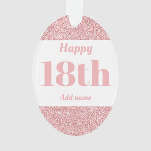 Ornamento Ornament de presente de aniversário personalizado