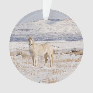Ornamento Ornament Wild Snow Stallion