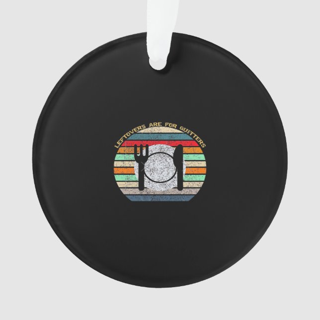 Ornamento Os Restantes São Para Quitters Retro Vintage Engra (Frente)