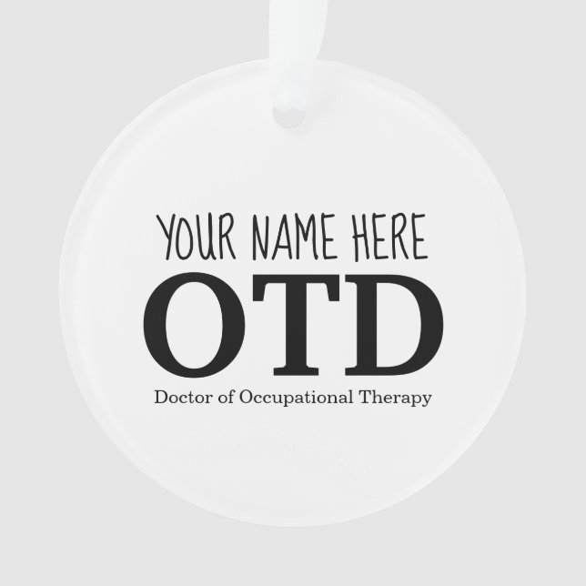 Ornamento OTD Personalizável (Frente)