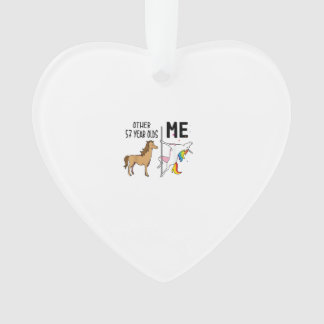 Ornamento Other Unicorn 57 Year Olds Birthday And Me Gift Fo