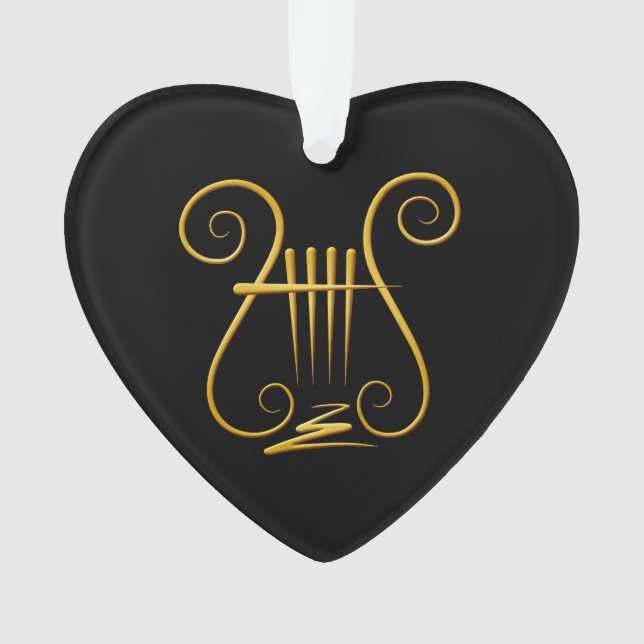 Ornamento Ouro Lyre (Frente)