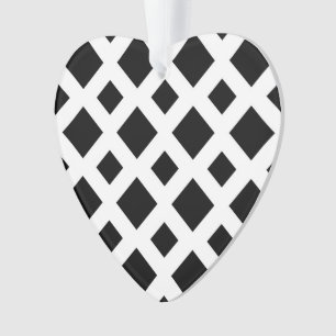 Ornamento Ouros Pretos em Branco