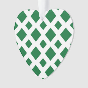 Ornamento Ouros Verdes em Branco