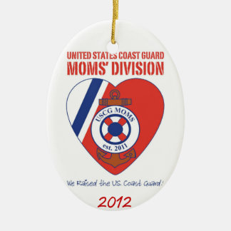 Ornamento oval 2012 da divisão das mães de USCG