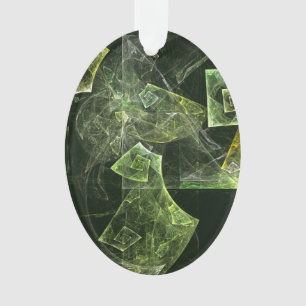 Ornamento Oval acrílico de Abstrato de equilíbrio torcido