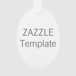 Ornamento OVAL acrílico feito sob encomenda da