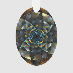 Ornamento Oval Acritivo de Abstrato de PinWheel