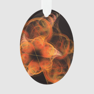 Ornamento Oval de acrílico de Abstrato de arte de obras leve