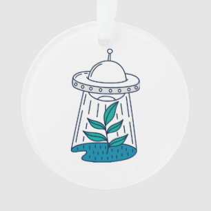 Ornamento OVNI de aliens