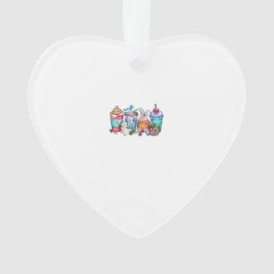 Ornamento Ovos de Páscoa Bunny Coffee Cups Latte Sorvete Mul