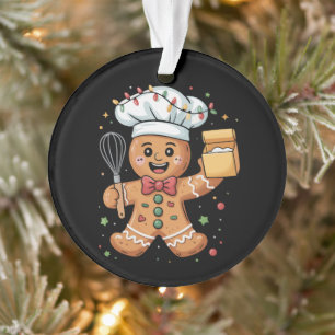 Ornamento Padeiro de Homem de Biscoito de Gengibre Fofo Nata