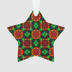 Ornamento Padrão Abstrato Floral Moderno Boho Elegante #504