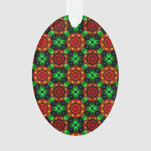 Ornamento Padrão Abstrato Floral Moderno Boho Elegante #504